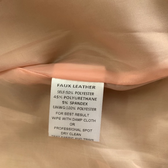 Girls faux leather jacket [size 6] - Picture 10 of 10